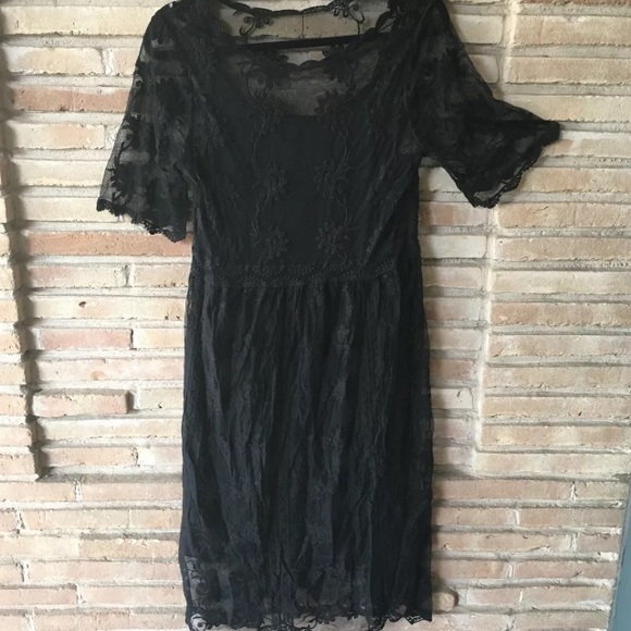 xhilaration black lace dress